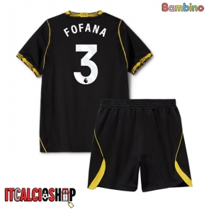 Chelsea Wesley Fofana #3 Seconda Maglia Bambino 2026-27 Manica Corta (+ Pantaloni corti)
